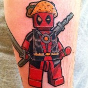 Lego Deadpool tattoo