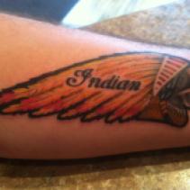 Best Indian motorcycle logo tattoo